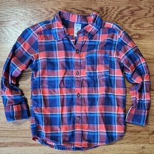 Carter's boys 4T Flannel Shirt NWOT
